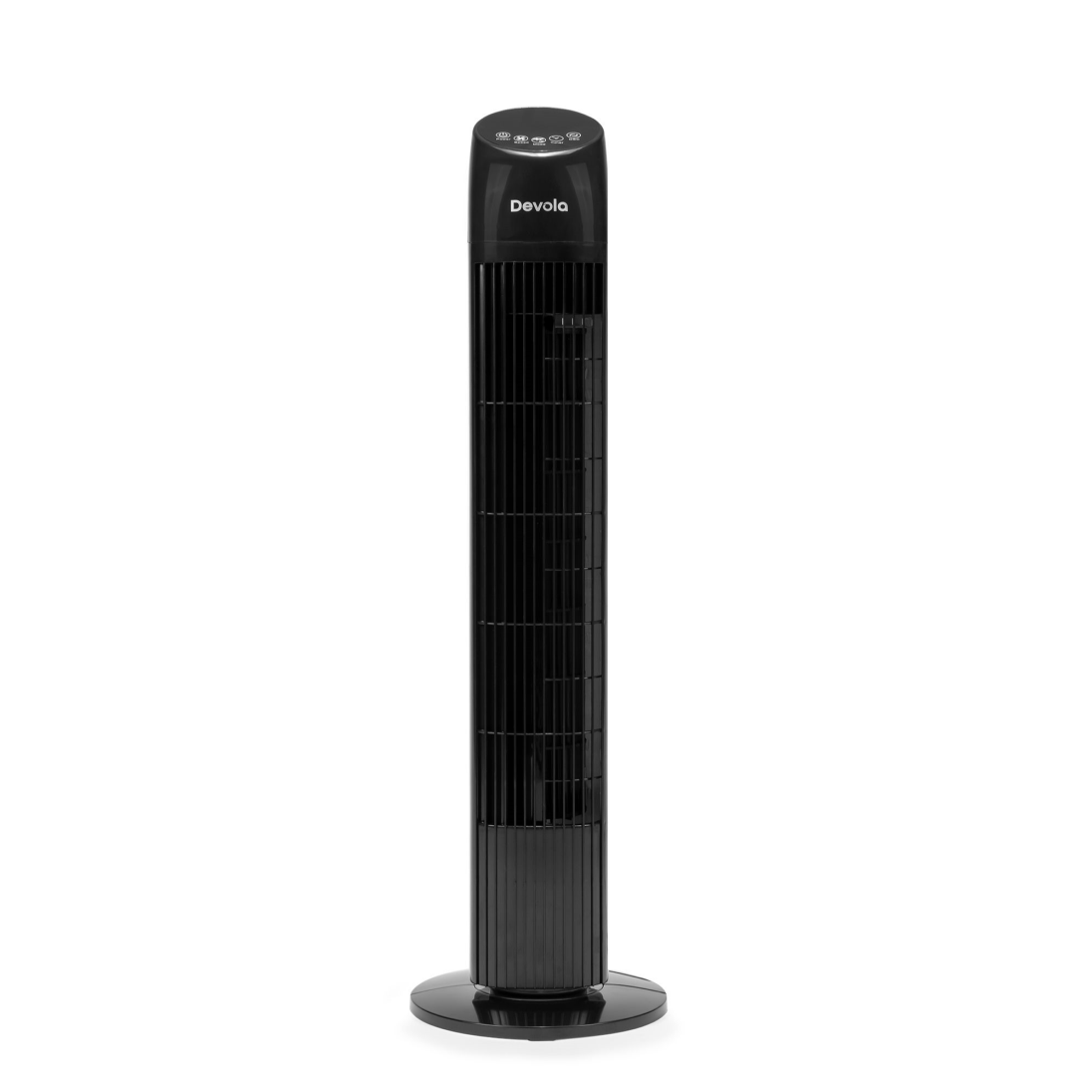 Devola Tower Fan - 3 Speed, 12 Hour Timer, Remote Controlled - Black - DV33TFB